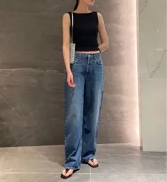 完売 未使用COLUMNクロップドタンクトップPERMANENT黒