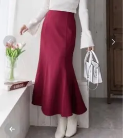ロング丈ストレッチマーメイドスカート