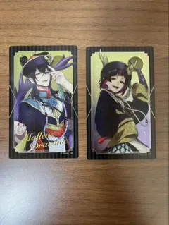 ツイステ　メタルクリアカード　マレウス　リリア