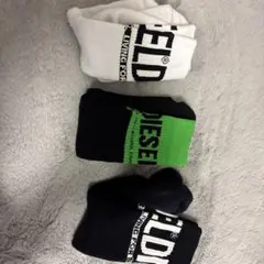 DIESELロゴ入りソックス3足セット