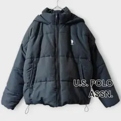 U.S. POLO ASSN. ダウンジャケット グレー Fサイズ ゆったり