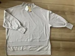 【未使用品】rps 裏起毛プチハイワイドプルオーバー