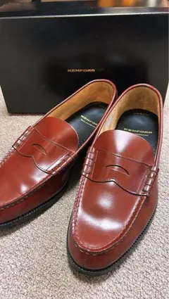 KENFORD KP35 コインローファー茶25cm 極美品 箱有美シルエット - メルカリ