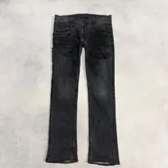 archive fade damage black denim y2k - メルカリ
