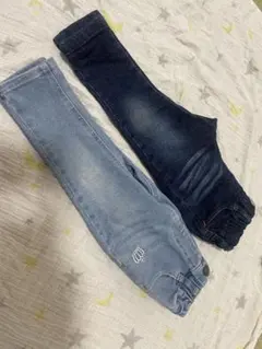 ストレッチデニムパンツ2点セット 90cm
