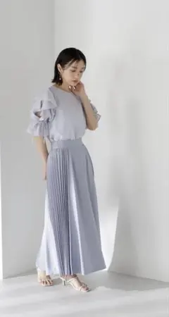 お値下げ⭐︎ナチュラルビューティーベーシック ⭐︎五分袖ブラウス Sサイズ　美品
