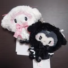 月夜のメロクロシリーズ マイメロディ クロミ　マスコット　ぬいぐるみ