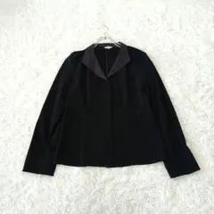 Robeローブ テーラードジャケット ストレッチ11ブラック冠婚葬祭礼服のサムネイル