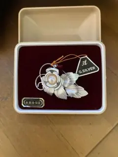 パールブローチ　本真珠