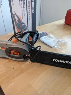 TOSHIBA 電動チェーンソー HC-355B 350mm - メルカリ