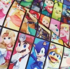 《50×70》スマブラ マリオ ソニック はぎれ 布 生地