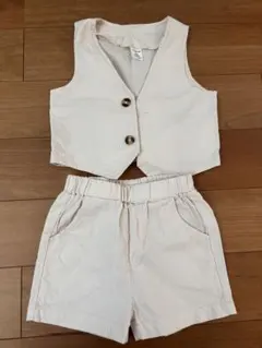 SHEIN ベビー セットアップ ベスト ショートパンツ 9-12Mのサムネイル
