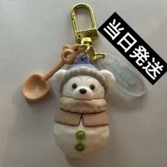 ダッフィー シークレット・オブ・スノーウィーデイ 雪だるま キーチェーン
