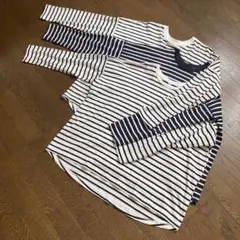 【おまとめ品】UNIQLO ソフトコットンラウンドヘムＴ長袖　3枚