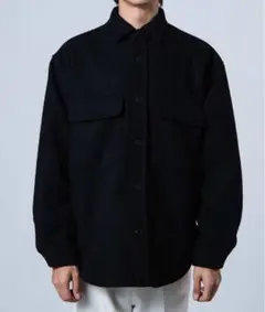 WEGO/ニット メルトン CPO ジャケット メンズ/Lサイズ