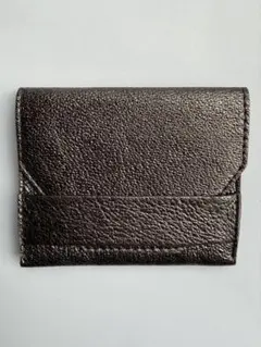 Iru×池之端銀革店】compact wallet 三つ折り財布 チョコ - メルカリ