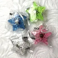 新品未使用【光るペンダント】星型スター 4色セット お祭り 縁日 盆踊り
