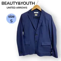 BEAUTY&YOUTH FITTY テーラードジャケット S 紺 東レ素材のサムネイル