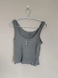 Brandy Melville グレー ボタン付き タンクトップのサムネイル