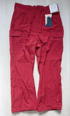 【新品未使用】ワークマン エアロストレッチタックカーゴ パンツ レッド 3L
