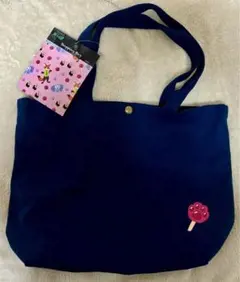 ズートピア アイスキャンディー刺繍 トートバッグ ネイビー　ディズニー