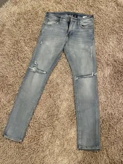 mnml風　H&M ダメージスキニー　デニムパンツ　　30/30
