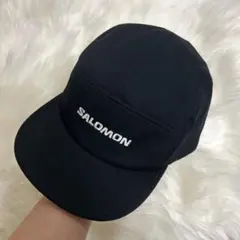 SALOMON ブラック キャップ S/M