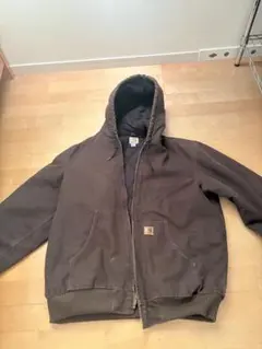 Carhartt ダック地 アクティブジャケット ブラウン L TALLのサムネイル