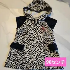 ジュンコ コシノ ・フード付きワンピース・ レオパード柄・キッズ・ベビー服のサムネイル