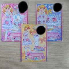 アイカツスターズ　カード　ブルーガーリッシュリボン　3枚セット　虹野ゆめ