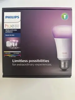 PHILIPS Hue フルカラー スターターセットA60+シングルランプA60