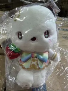 ポチャッコ　いちご新聞 50th マスコットキーホルダー