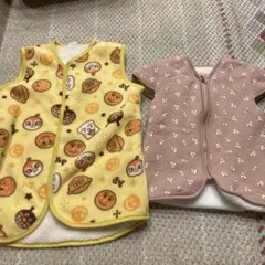 もこもこベスト　スリーパー　2点セット　アンパンマン　さくらんぼ　２歳〜４歳