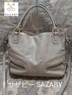 サザビー SAZABY 本革/2way/斜め掛けショルダーバッグのサムネイル