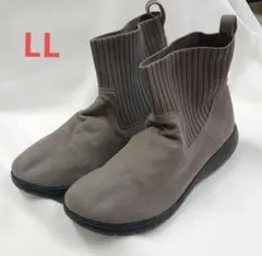 グレー スエード ショートブーツ LLサイズ
