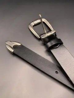 レザー　ウエスタンベルト　ブラック