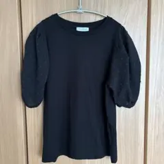 Afternoon Tea WARDROBE パフスリーブ カットソー 黒のサムネイル
