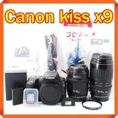 ✨ Canon EOS kiss x9 一眼レフ スマホ転送 ダブルレンズセット - メルカリ