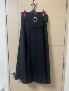 INGNI コルセットドッキングフレアスカート　ブラック