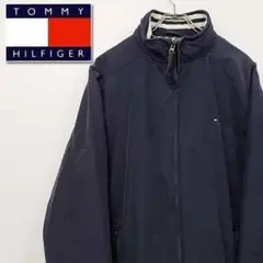 90s トミー ヒルフィガー 刺繍 スウィングトップ ブルゾン L 古着