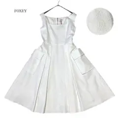 フォクシー⭐︎FOXEY⭐︎ワンピースWhisper Dress 38 フォクシー⭐︎FOXEY⭐︎ワンピースWhisper Dress 38 - メルカリ