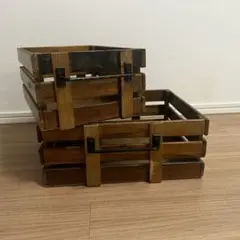 ジャーナルスタンダードファーニチャー　ウッドボックス2個セット