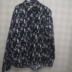 銀河鉄道999 総柄 シャツ グラニフ L メーテル　クレア　松本零士