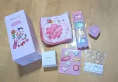 バニラコ　ボトル&フィニッシュパウダー&クレンジング5個&ハンカチ&シール2種のサムネイル