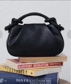CIAOPANIC TYPY ねじりデザインミニバッグ　BLK