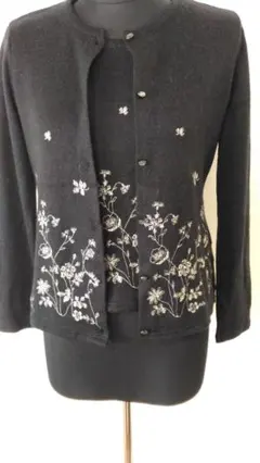 た*ま様 T1081 アンサンブル ニットカーディガン M