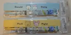 Skaterドナルド＆デイジー、プー＆ピグレット弁当用箸2セット