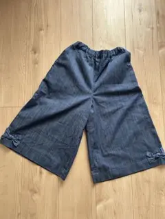 familiar デニム　ガウチョパンツ