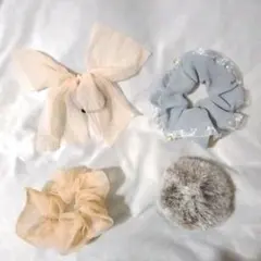 ヘアゴム シュシュ セット