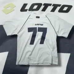 00s y2k lotto ゲームシャツ パイピング Tシャツ プリント 短丈のサムネイル